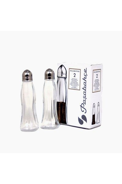 Paşabahçe Black&White Salt Chili, Pack of 2, 35ml