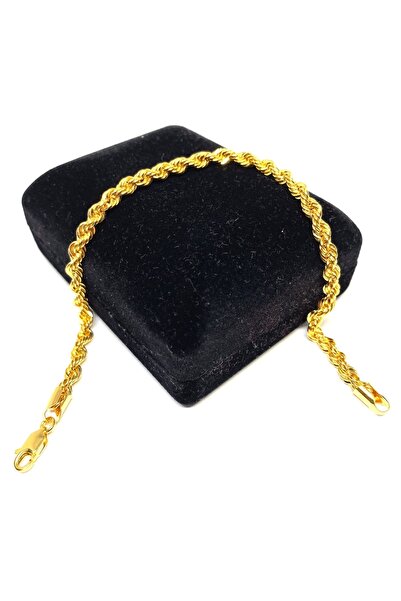 Gürler Kuyumculuk 19 Cm Pullu-arpa, Burgu-halat Zincir Altın Bileklik - Kb0041