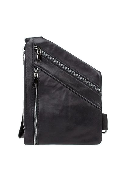 Erzeno Geantă pentru bărbați din piele naturală Freebag neagră