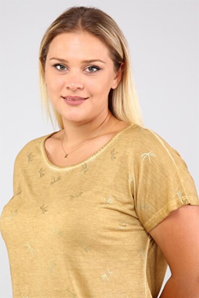 Seamoda Yusufçuk με τύπωμα Τουνίκ με πλαϊνό δέσιμο που πλένεται με λάδι-μουστ...