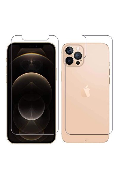 KVY Iphone 12 Pro Max Uyumlu Ön Arka Nano Kırılmaz Cam Ekran Koruyucu