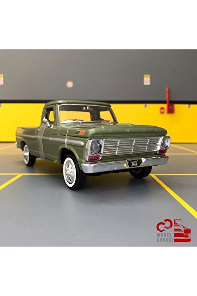 Motor Max Ford F-100 Pickup 1969 1/24 Ölçek Motormax *c&c Model Garage* Diecast Metal Model Araba