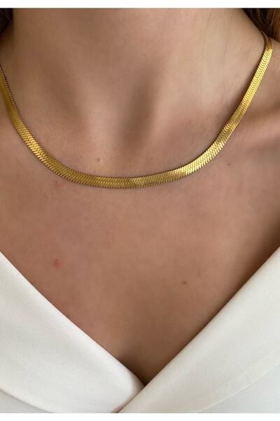 Pinery Jewels قلادة سلسلة إيطالية سميكة من الفولاذ المقاوم للصدأ مقاومة للتشويه