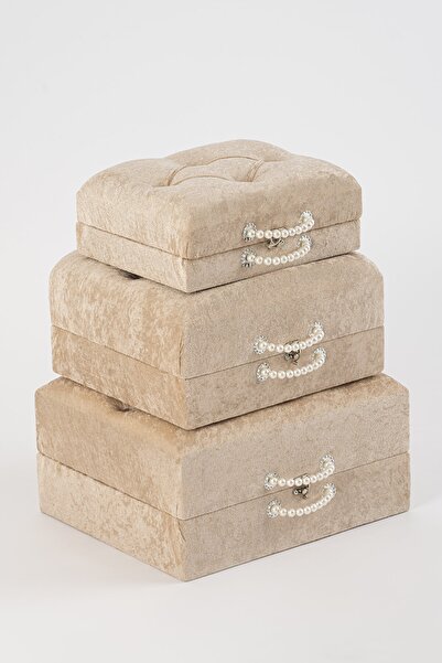 WİLİ HOME Gelin Damat Çeyiz Söz Nişan Bohça Takı Çantası 3 Boy Takım