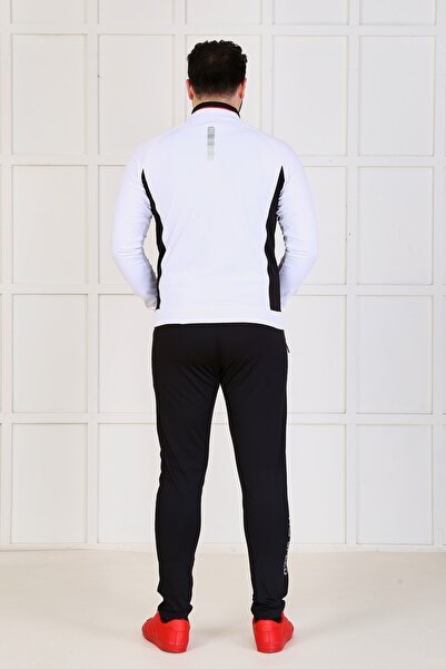 FEROBİ Erkek Fermuarlı Likralı Diz Yapmayan Dalgıç Eşofman Takımı