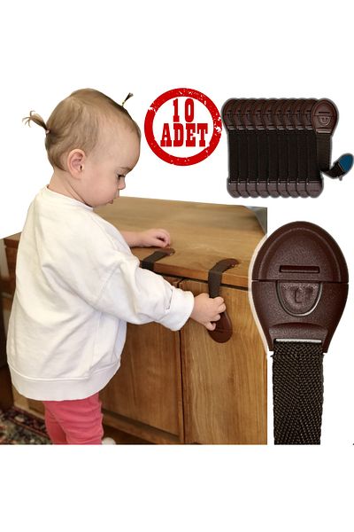 ketbox Child, Baby Drawer, Cabinet, White Goods Safety Safety Protection Lock - Multi-Purpose Lock 10 Pieces