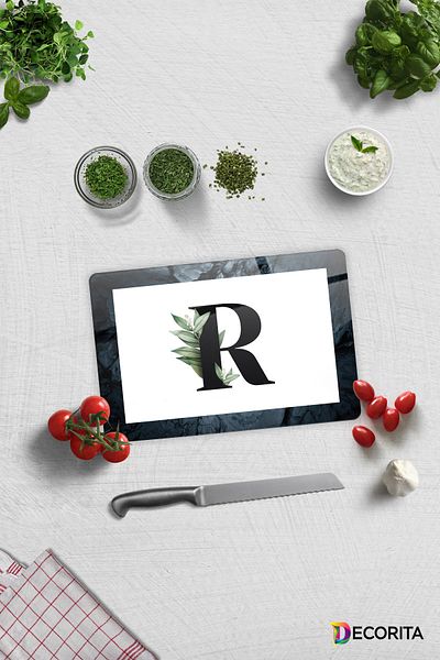 Decorita Glass Cutting Board - Glass Cutting Board |   Letter Design |   R |   20cm X 30cm