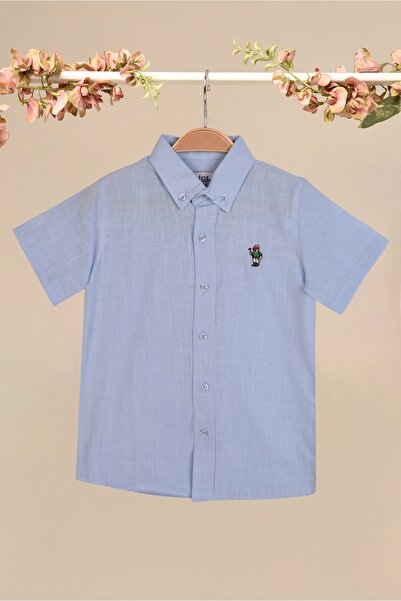 Piola Club Linen Short Sleeve Kids Shirt