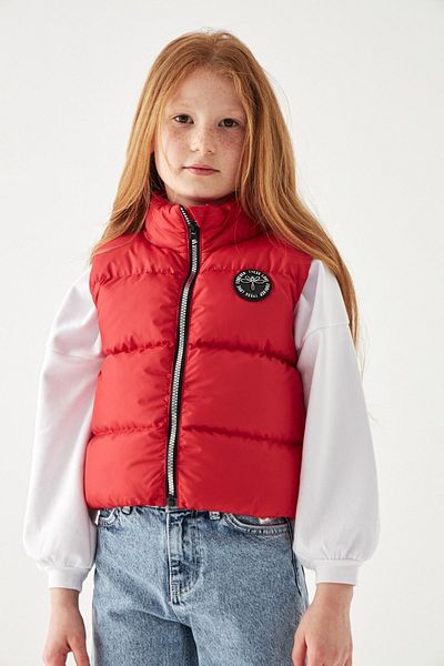 Tyess Girl's Red Vest 22pfwtj4702