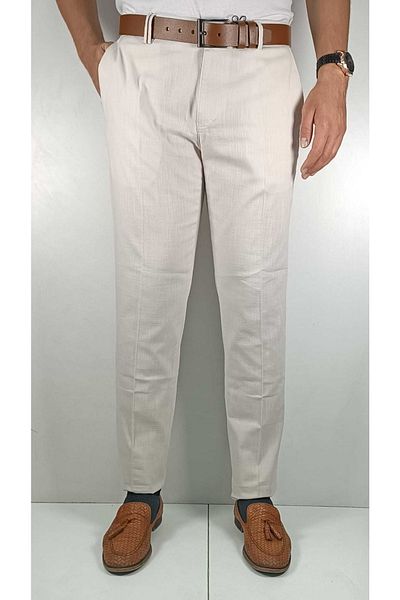 Bomonti Linen Look Cotton Trousers