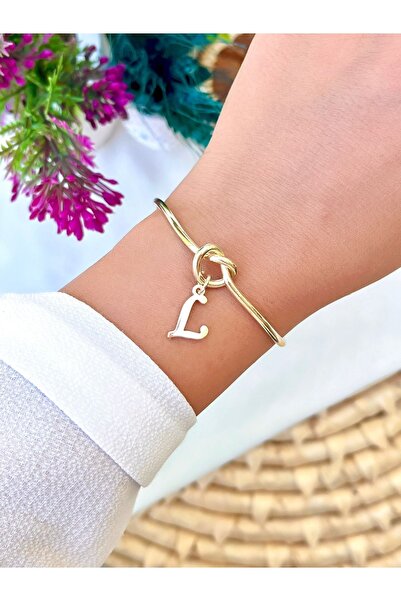 KBC STORE Love Knot Letter Bracelet Letter L