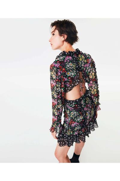 Twist Cutout Mini Elbise