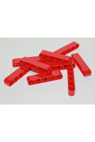 LEGO Technic Moc Custom Accessory Liftarm 1 X 5 Thick - Red 4 Pieces Will Be Sent