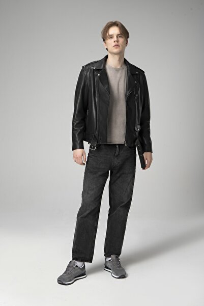 Dericlub Joker Jumbo Genuine Leather Men's Coat