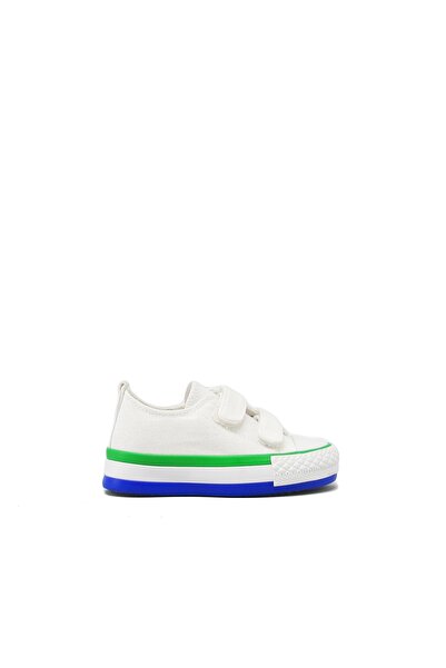 kanuga Magl1202 Beyaz Unısex Çocuk Çift Cırtlı Converse