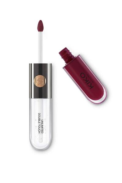 Kiko Parlak Likit Ruj - Unlimited Double Touch 122 Bordeaux 6 Ml