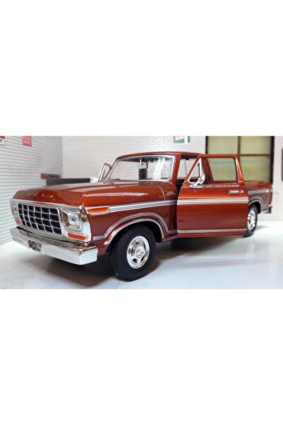 Motor Max Kahverengi  1979 Ford F-150 Custom 1:24 Model Araba