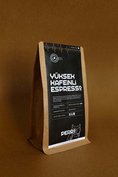 Perro Coffee قهوة إسبريسو عالية الكافيين / قهوة رياضية / 200 جرام