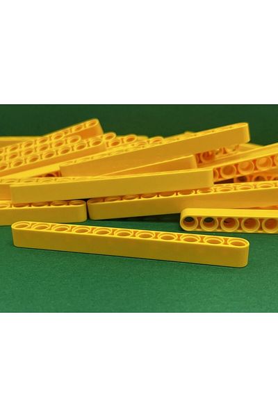 LEGO Original Technic Moc Custom Accessory Liftarm 1 X 11 Thick - Yellow 4 Pieces Will Be Sent