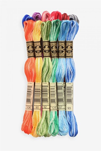 Dmc Muline Iplik Seti Ebruli Renkler 12 Adet