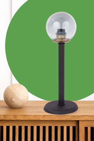 MINIMAL ETICARET VE BILGI TEKNOLOJILERI Line Balloon Andesite Black Lampshade