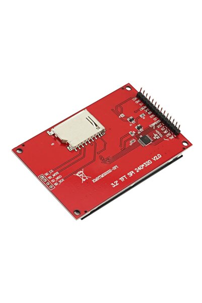 Genel Markalar 3.2” 320x240 Lcd Tft Modül Dokunmatik Ilı9341 Spı Ekran Sd Soket Touch Arduino Raspberry Pi