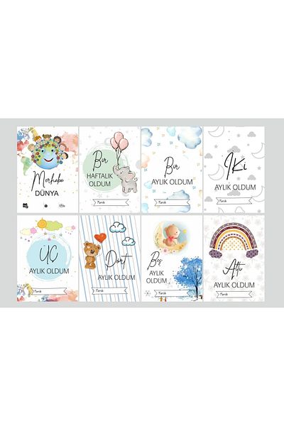 enmalife Baby Memory Cards Monthly 24 Photo Shoot Memory Cards