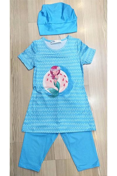 MARESİVA Colanți cu mânecă scurtă Costum de baie pentru copii Albastru