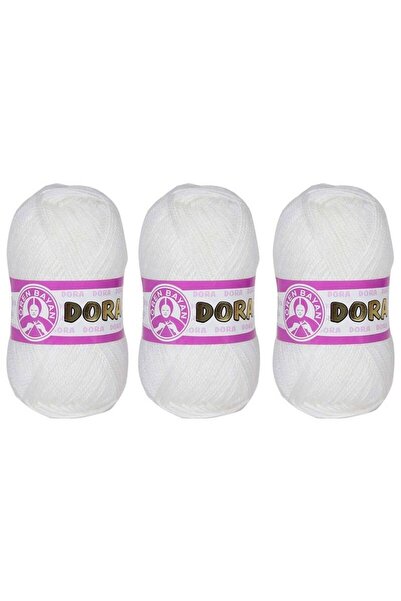 Bernam Butik Ață de tricotat manual Dora pentru femei 3 buc 100