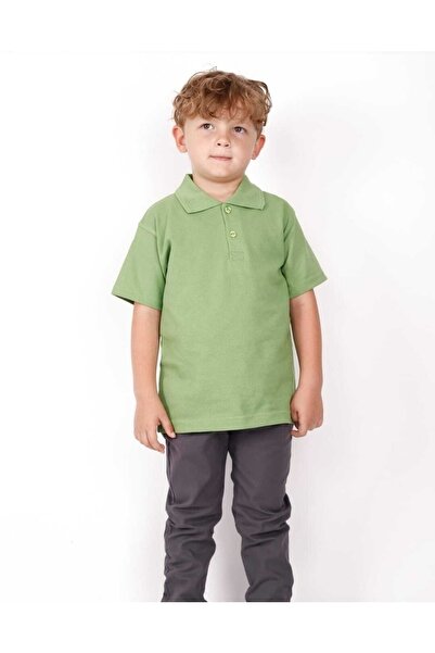 NOBLE STORE Παιδικό μπλουζάκι Comfort Polo Neck - Κοντό μανίκι, μονόχρωμο, Sc...