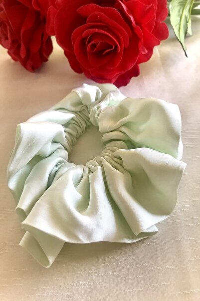 alsaccessories Πράσινη σατέν αγκράφα