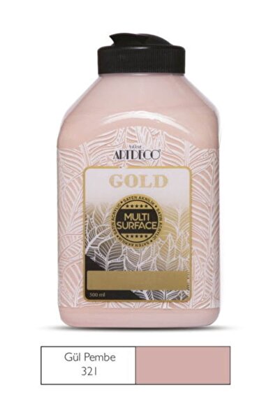 Artdeco Gold Multi Surface Akrilik Boya 500 ml. 321 GÜL PEMBE