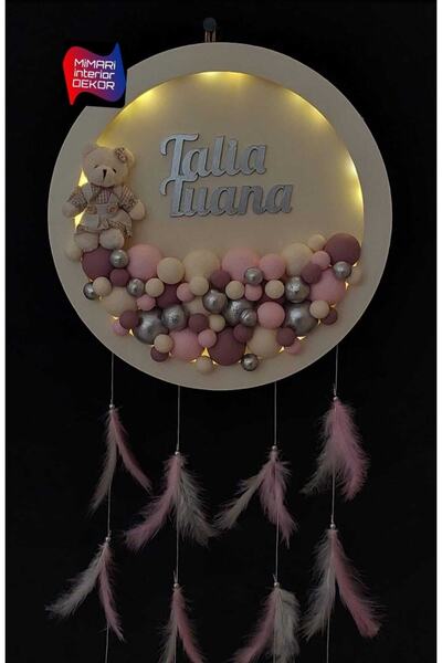 Mimari İnterior Dekor Ledli Bebek Kapı Süsü