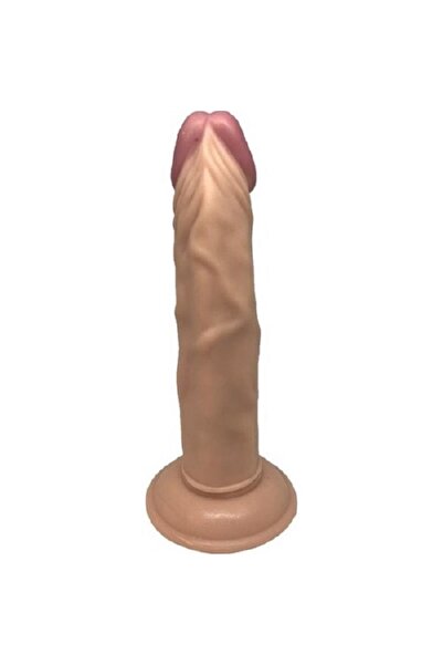 Erolife Belden Bağlamalı Vantuzlu ve Damarlı Penis 20 cm