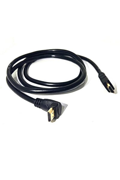 aogo 1.5 Metre Hdmi Kablo 90 Derece 1.5 mt Hdmı L Kablo Hdmı Erkek - Erkek Aş...