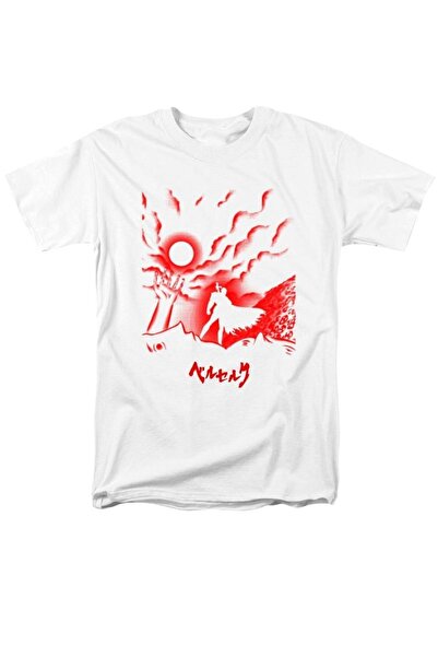 Gala تي شيرت أبيض هاراجوكو مطبوع عليه Berserk Camill