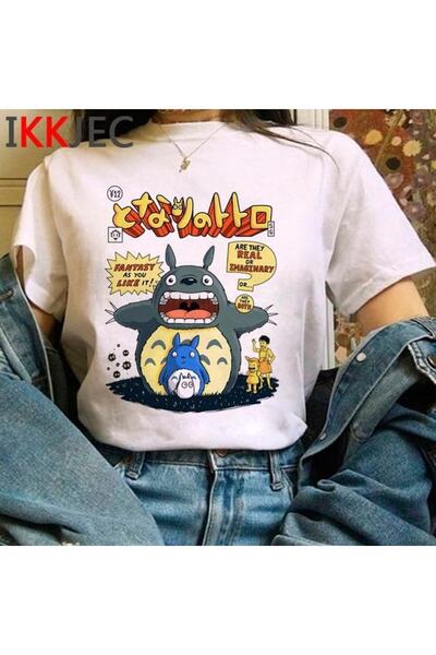 GALASHOP Totoro Studio Ghibli Sevimli Anime Tişört Mod541