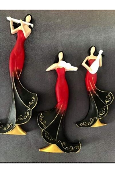 Gardenia Art Hobi 3lü Müzisyen Çalgıcı Kızlar Silikon Kalıbi