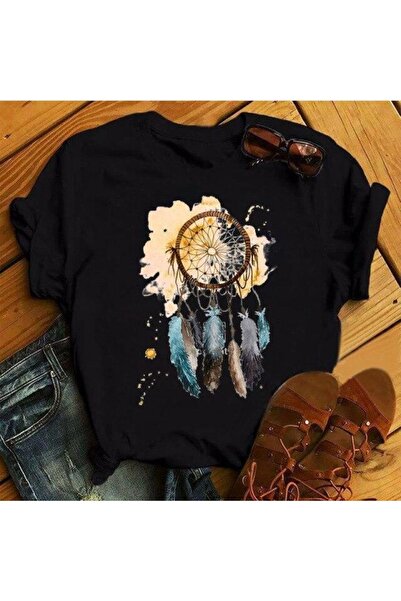 Gala تي شيرت نسائي بطبعة زهور ريش Mod486