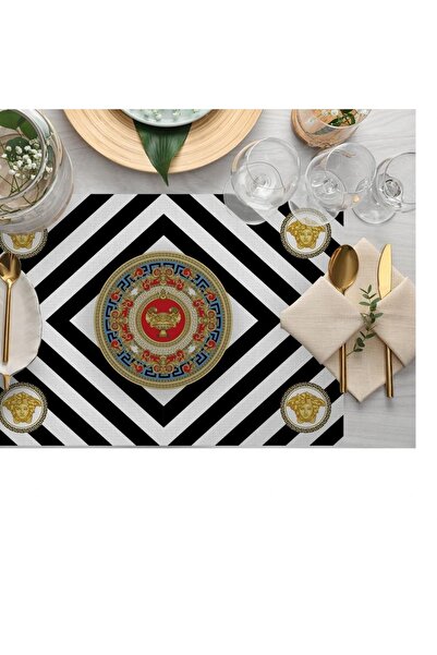 Adawall 35X50Cm Set of 4 - American Service Figurative Pattern Fabric, Linen and National. Washing and Fading Certificate