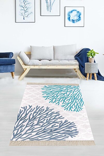 on the clouds Dijital Baskı Yıkanabilir Kaymaz Taban Modern Salon Halısı Ve Y...
