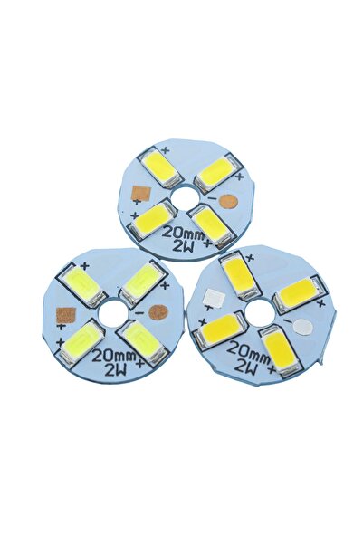 oddity 20 Adet Smd5730 Led Pcb 2w 20mm Beyaz Işık Kaynağı – Downlight Ampul
