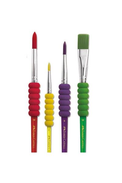 Faber Castell Soft Touch Renkli Fırça Seti 4'lü