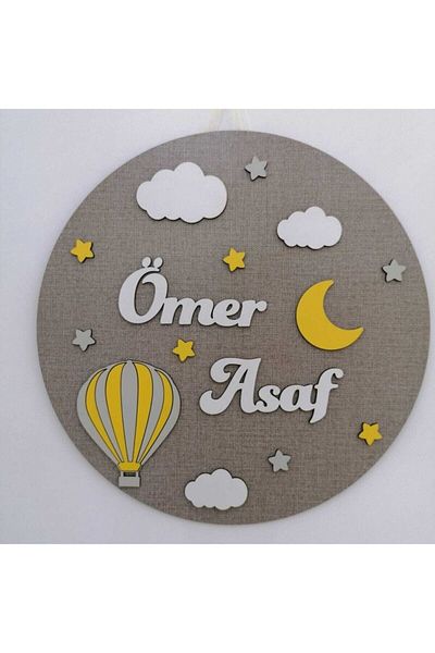 Deneme Zamanı Unisex Baby Wooden Baby Door Ornament Luxury Door Ornament Wooden Wall And Door Ornament