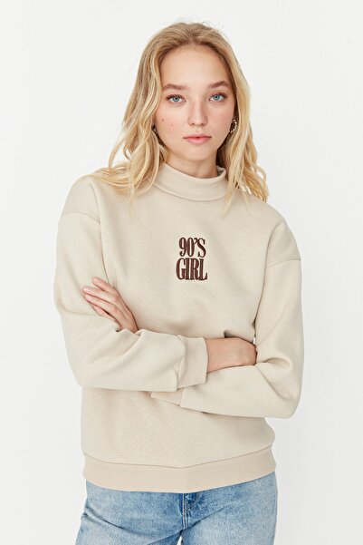 Trendyol Collection Sweatshirt - Beige - Normal