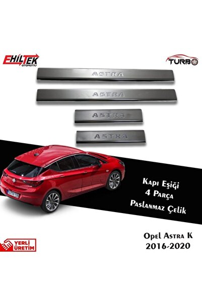 TIMEAKS Opel Astra J Kasa 2011 Ve Üzeri Krom Kapı Eşiği 4 Parça Paslanmaz Çelik