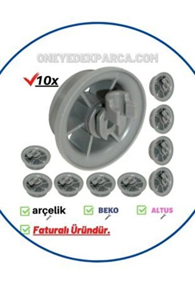 Altus Al 423 Ts Bulaşık Makinesi Alt Sepet Tekeri Tekerleği Takımı