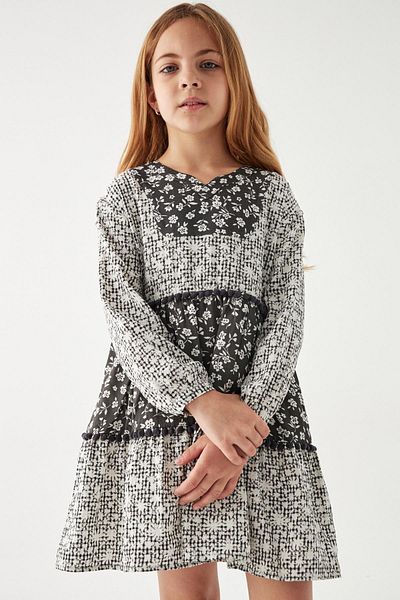 Tyess Girl Patterned Dress 22pfwtj4902