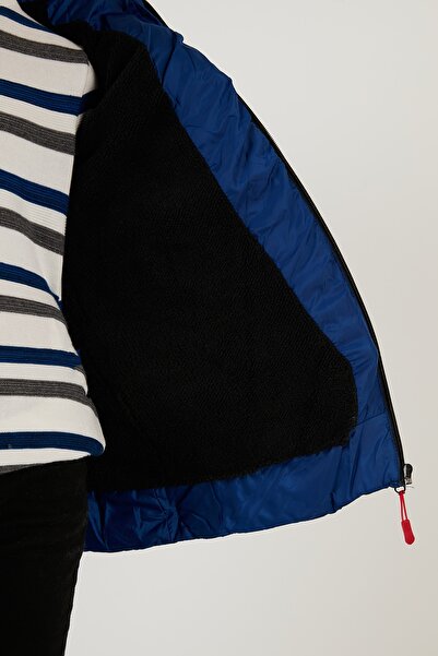 Lela Removable Hooded Coat with Plush Lining Inside Boy's Coat 5760013