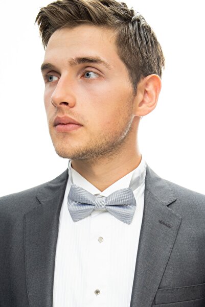 thepapyon ربطة عنق منقوشة باللون الرمادي أكسفورد